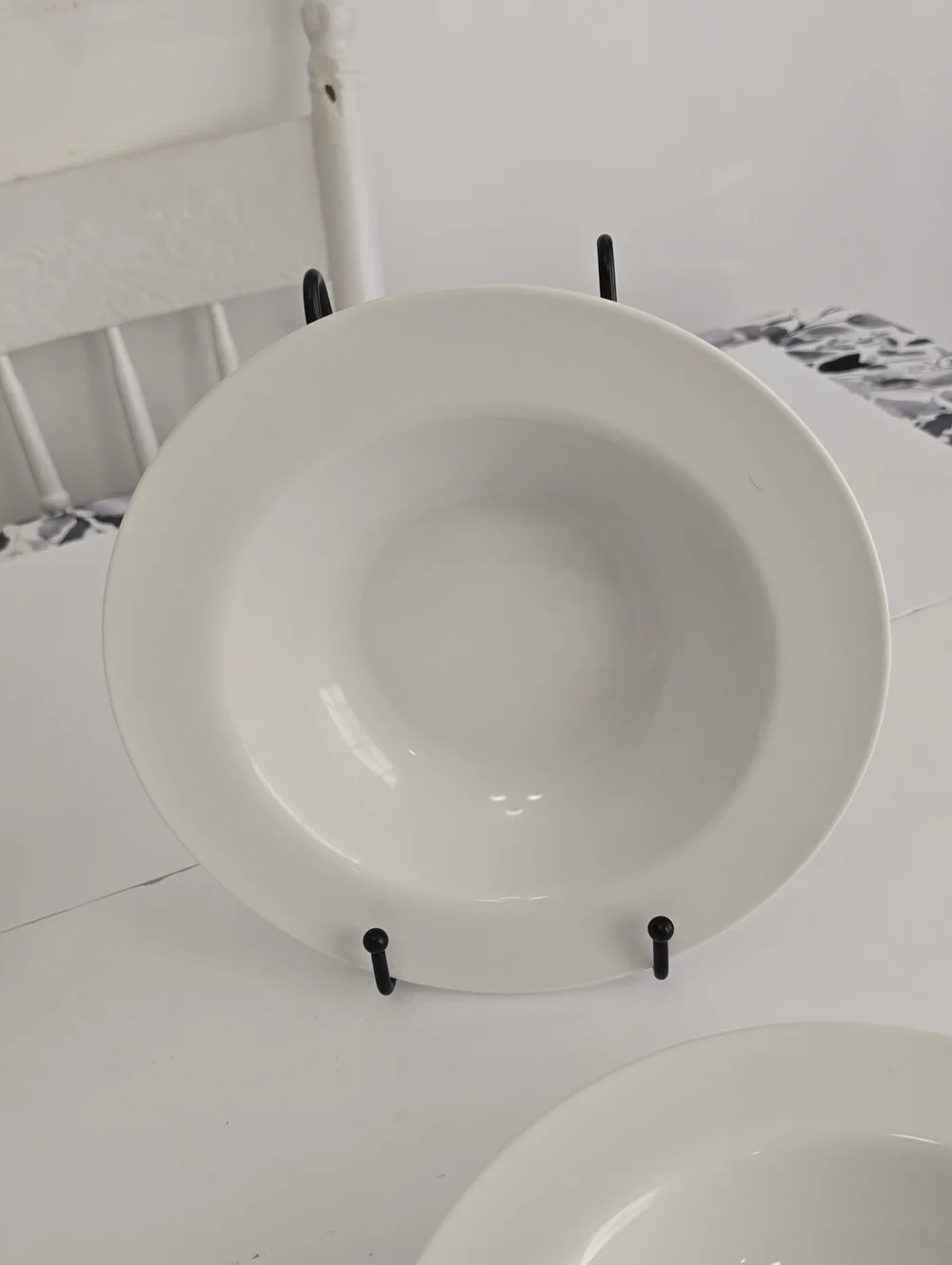 Pier 1 Imports Set Of 4 Luminous White Porcelain Soup Pasta Bowls